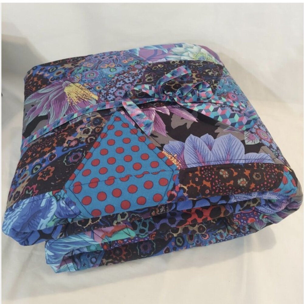 NEW IN BOX! COLLECTIBLE 2019 COACH + KAFFE FASSETT ART QUILT /THROW